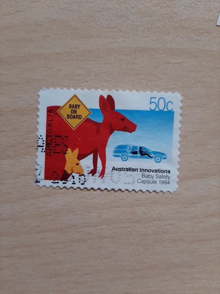 Australie, auto kangaroe, Verzenden, Gestempeld