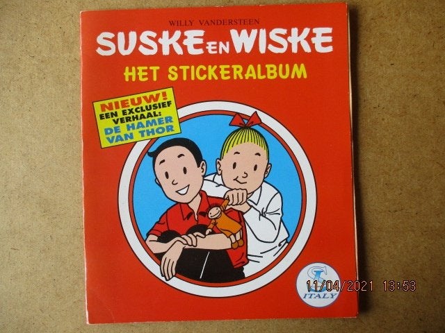 adv0962 suske en wiske stickeralbum, Eén stripboek, Ophalen, Gelezen