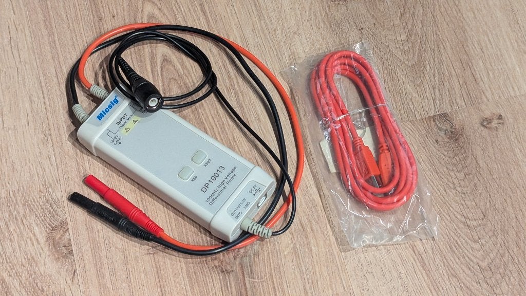 Micsig DP10013 100MHz Hoogspannings Differentiaal Probe, Ophalen of Verzenden, Zo goed als nieuw, Elektriciteit