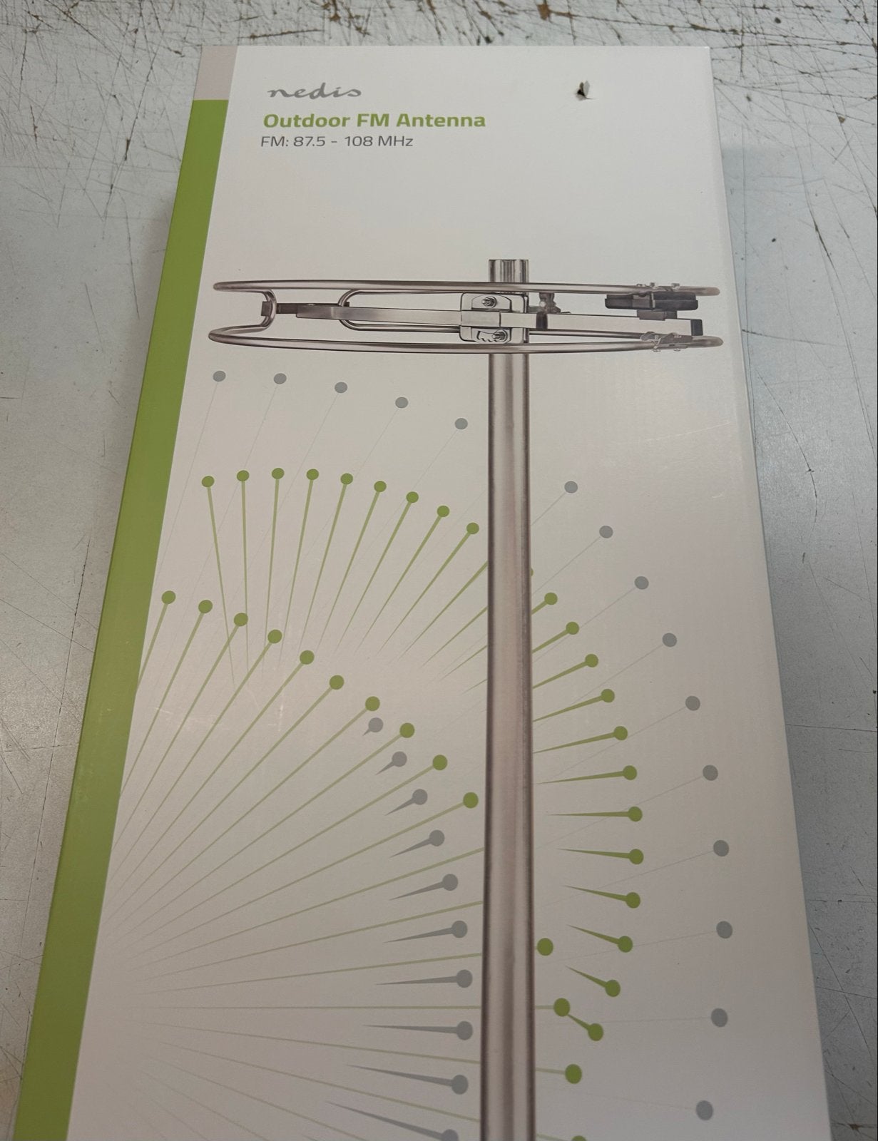 Nedis Outdoor FM Antenne - 87.5-108 MHz, 4dB Gain, Ophalen of Verzenden, Nieuw, Antenne