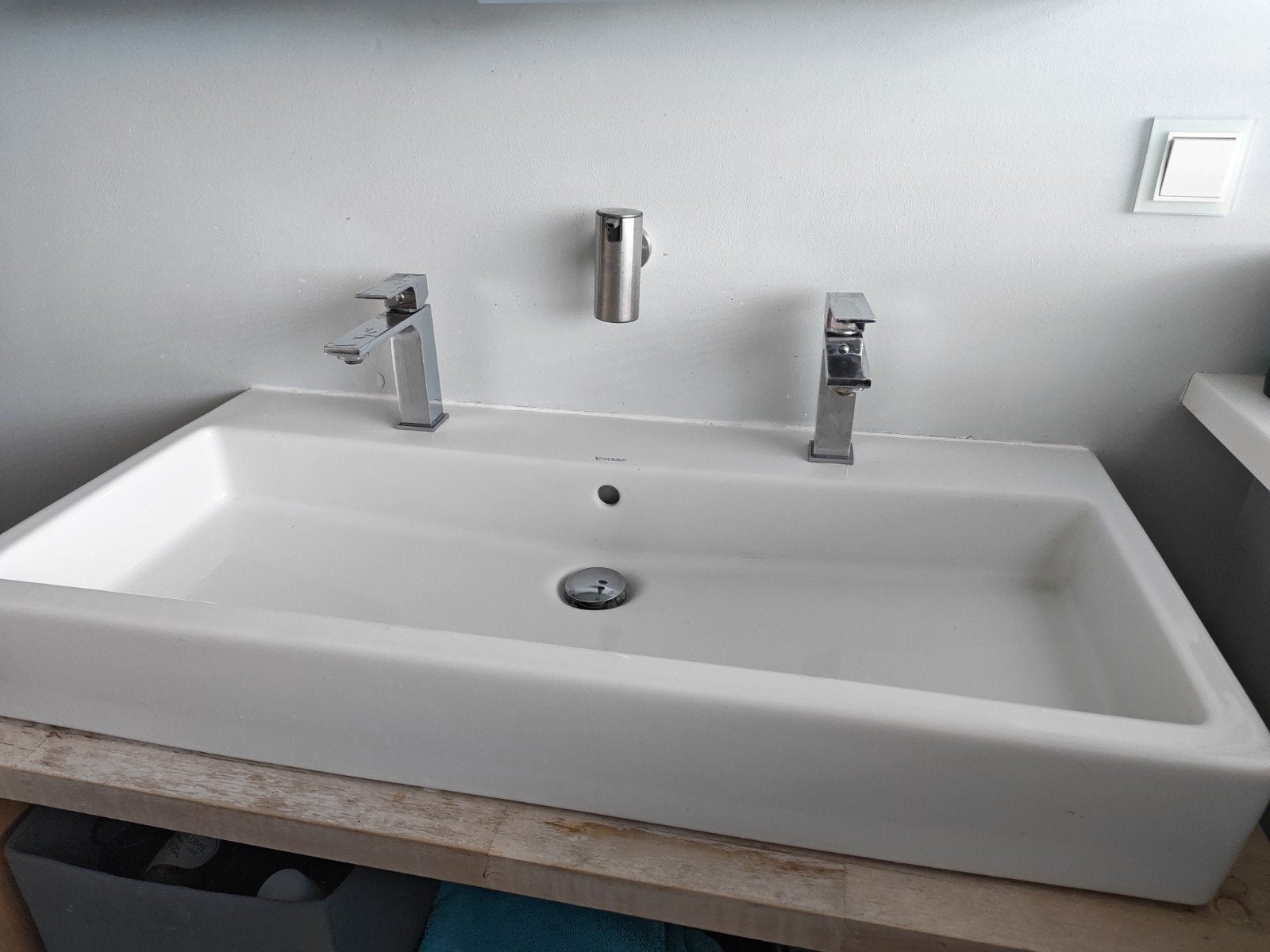 Duravit Vero air wastafel, Ophalen, 100 tot 150 cm, Zo goed als nieuw, Minder dan 100 cm