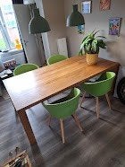 Arco eettafel 210 x 104,5 cm - moet weg, Gebruikt, 100 tot 150 cm, Design, Eikenhout