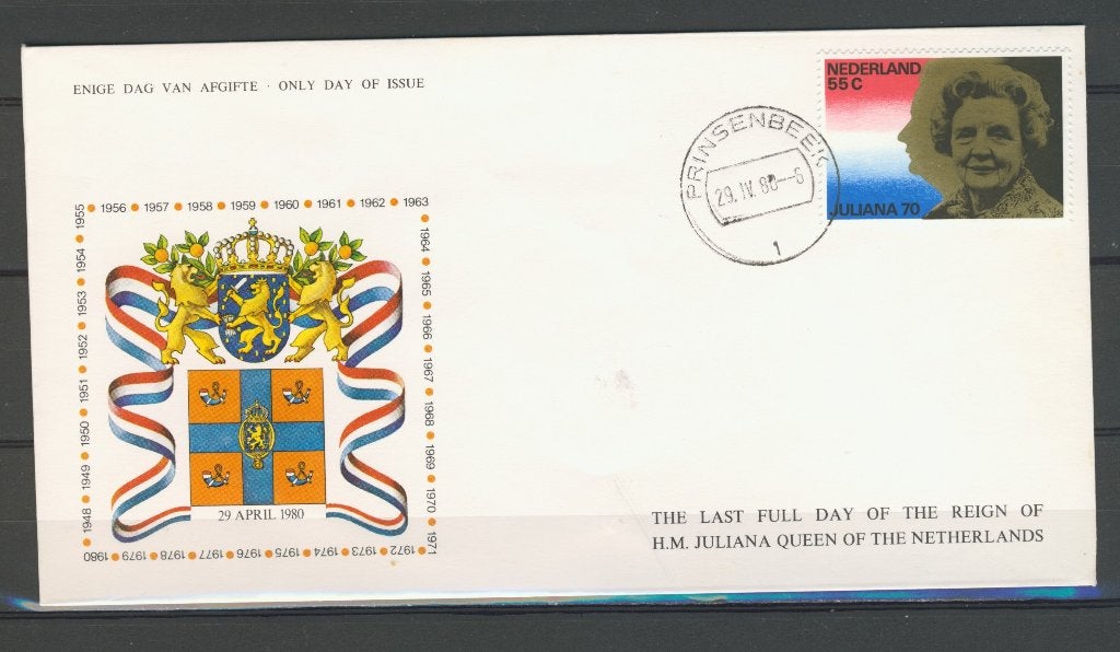NVPH 1979 FDC 1174 Postzegel H.M. de Koningin 70 Jaar 604b, Ophalen of Verzenden, Onbeschreven, Nederland