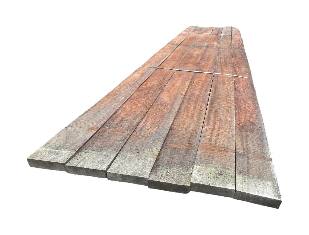 6 Azobé hardhouten balken 4.0x14.5 cm - nr: HB101