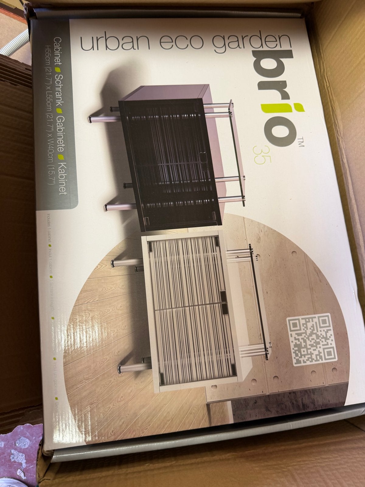 Brio Urban Eco Garden Kastje - Wit Glanzend, Ophalen of Verzenden, Nieuw