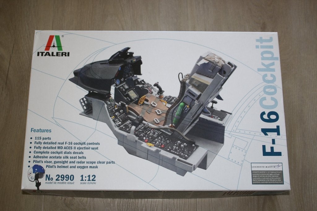 F-16 Cockpit Esci 1/12, Hobby en Vrije tijd, Overige merken, 1:72 tot 1:144, Gebruikt, Ophalen of Verzenden