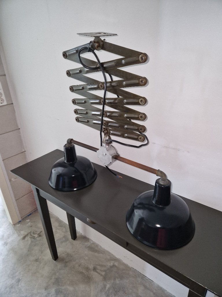 Lamp, Ophalen, Zo goed als nieuw, Industrieel, Metaal