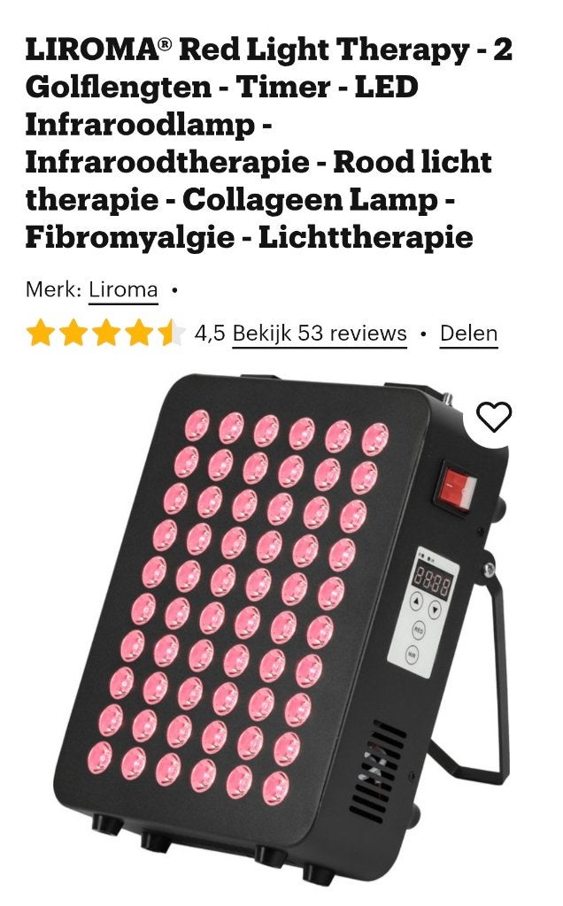 Red light therapy lamp , zgan !, Ophalen, Zo goed als nieuw, Overige typen