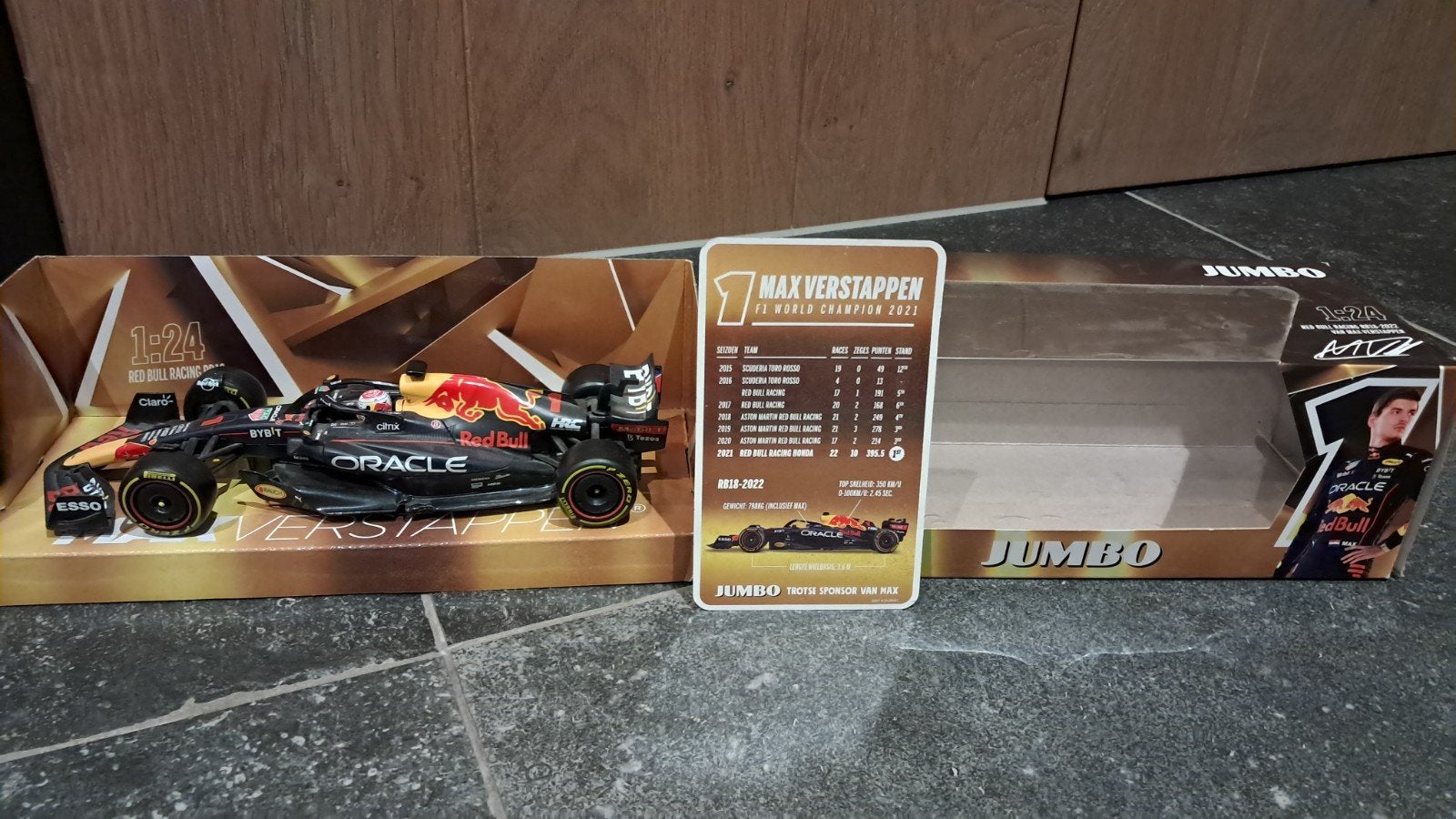Max Verstappen Red Bull Racing F1 auto 1:24 schaalmodel, Ophalen of Verzenden, Zo goed als nieuw, Auto, Overige merken