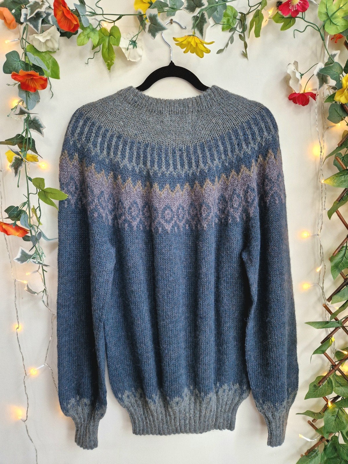 heerlijk zachte vintage trui van puur alpaca wol, Verzenden, Zo goed als nieuw, Maat 46/48 (XL) of groter, Meerkleurig