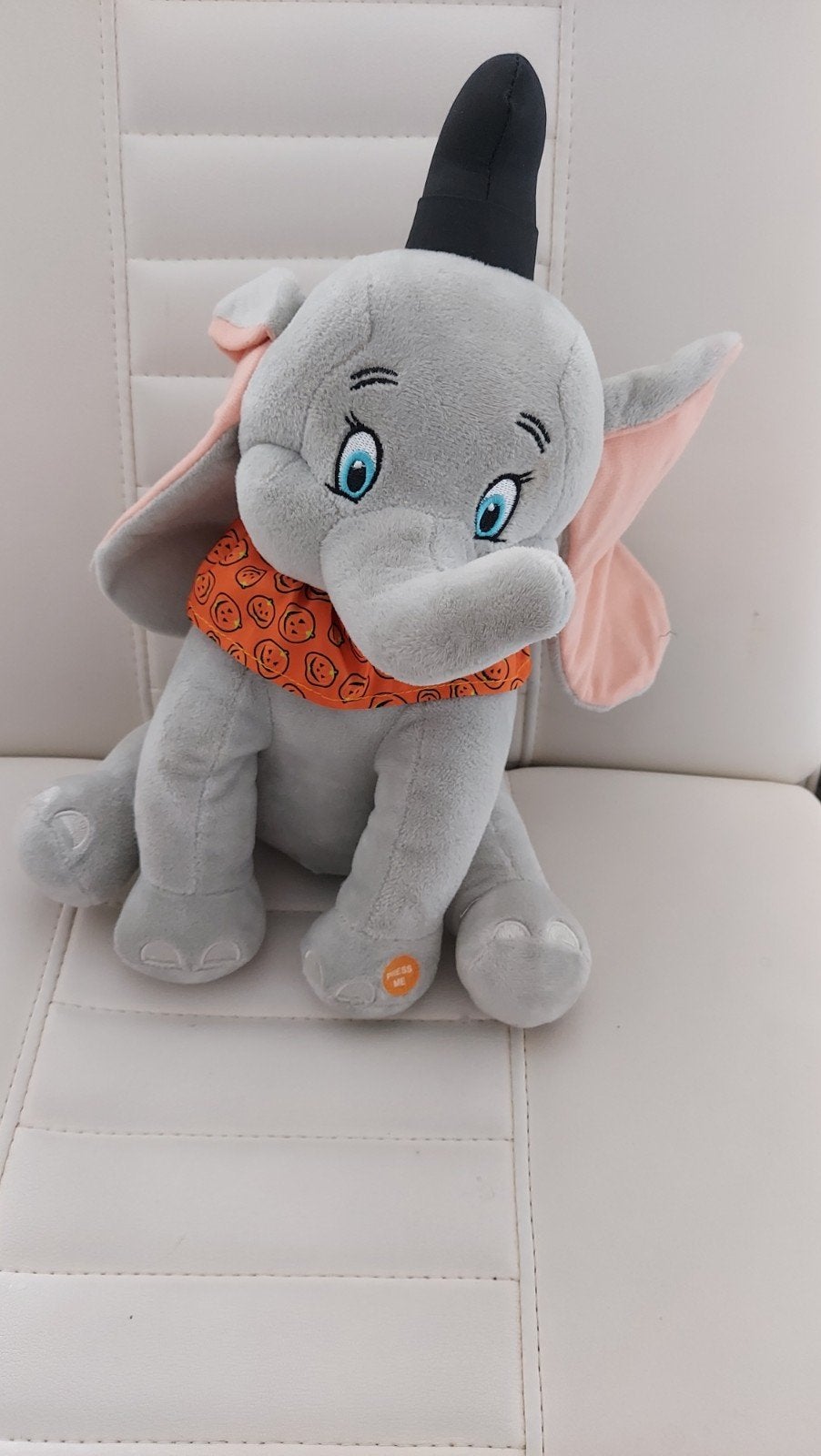 Disney Dumbo knuffel met geluid, Kinderen en Baby's, Grijs, Ophalen of Verzenden, Middelgroot (20 tot 80 cm), Olifant