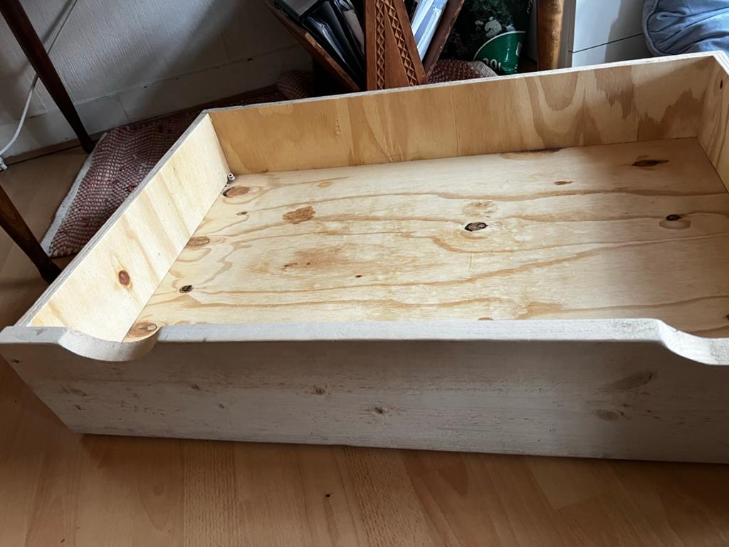 Houten lade op wieltjes - handig voor opslag, Kinderen en Baby's, Ophalen, Gebruikt, Overige typen