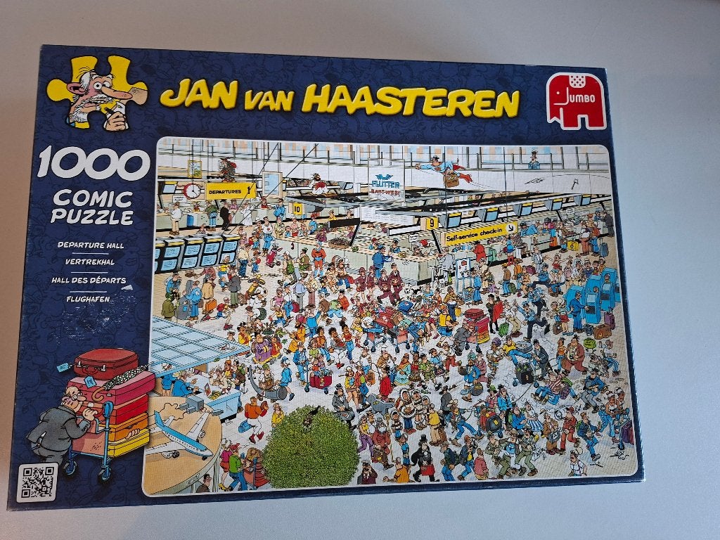 3x Jan van Haasteren puzzels, Ophalen of Verzenden, 500 t/m 1500 stukjes, Gebruikt, Legpuzzel