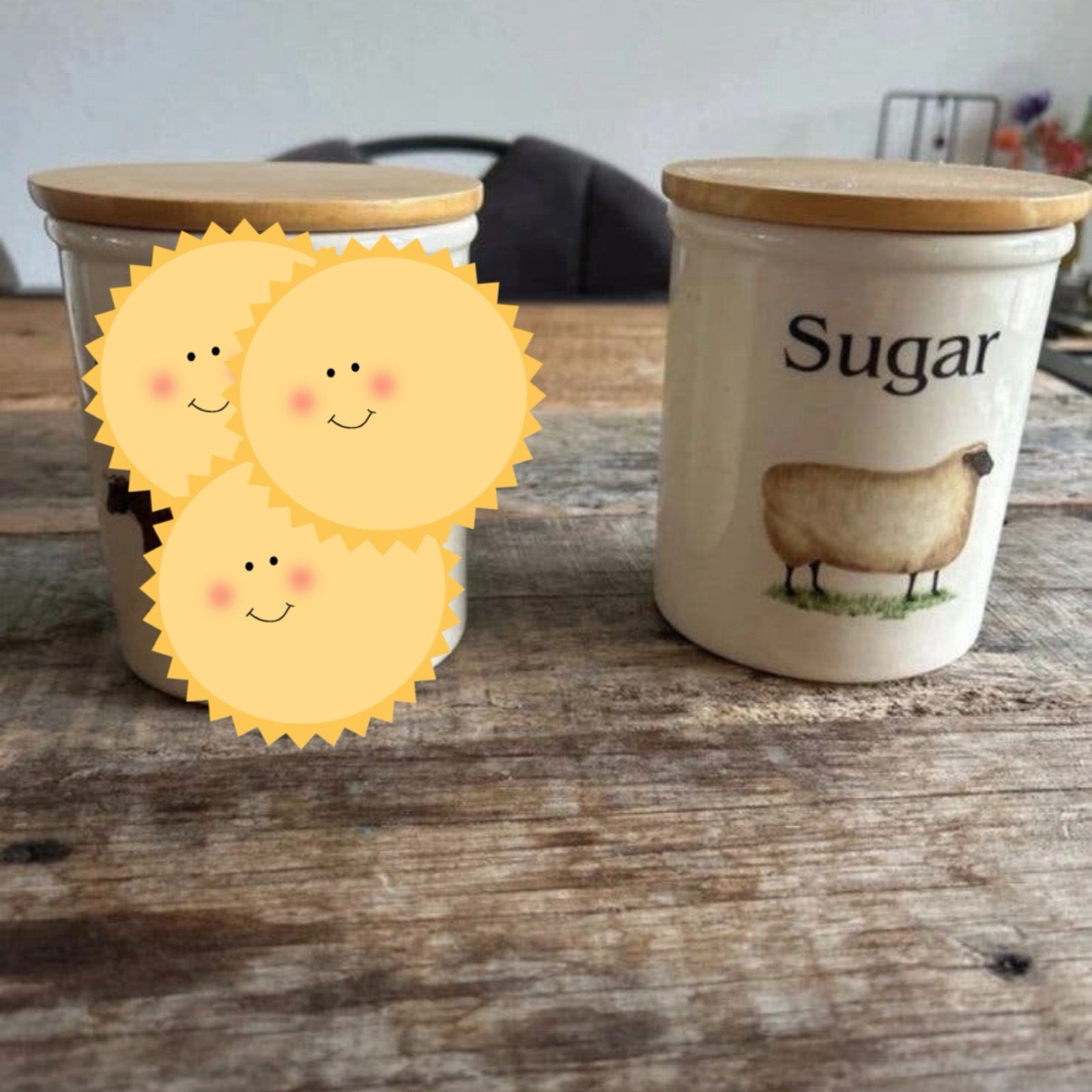 Cloverleaf sugar pot, Ophalen of Verzenden, Zo goed als nieuw, Overige materialen, Pot, Bus of Blik