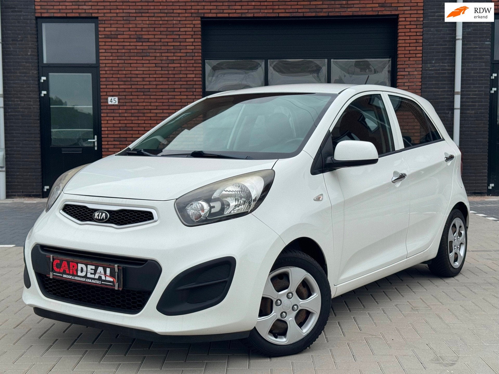 Kia Picanto 1.0 CVVT LPG 2014 | 5DRS|AIRCO|ELEKTR|NIEUWE APK, Auto's, Euro 5, Stof, Zwart, Bedrijf
