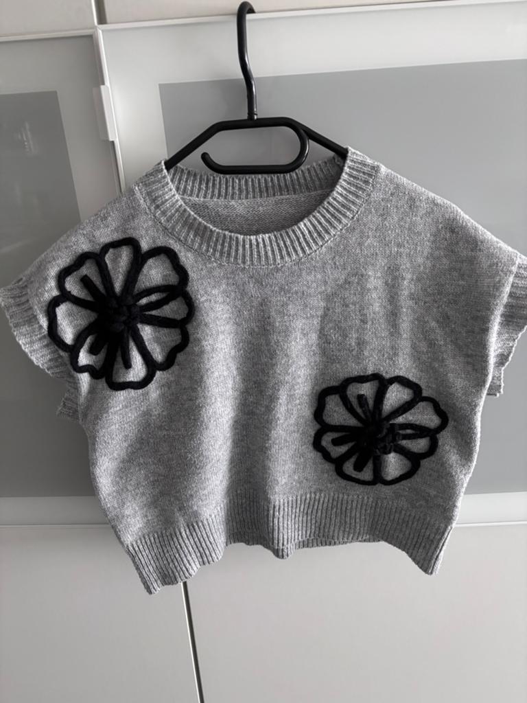 Cropped Trui /Spencer  - maat 40, Kleding | Dames, Ophalen of Verzenden, Zo goed als nieuw, Maat 38/40 (M), Grijs
