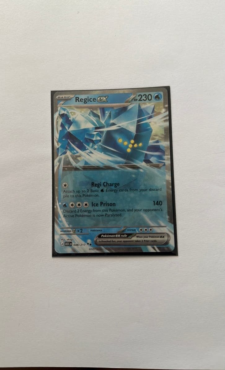 Regice ex pokemon kaart, Ophalen of Verzenden, Zo goed als nieuw