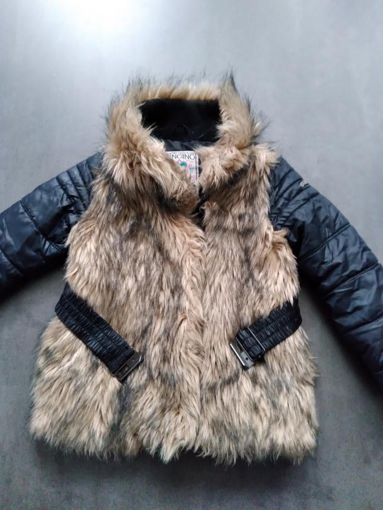Vingino meisjes winterjas maat 98/104, Ophalen, Zo goed als nieuw, Vingino, Meisje