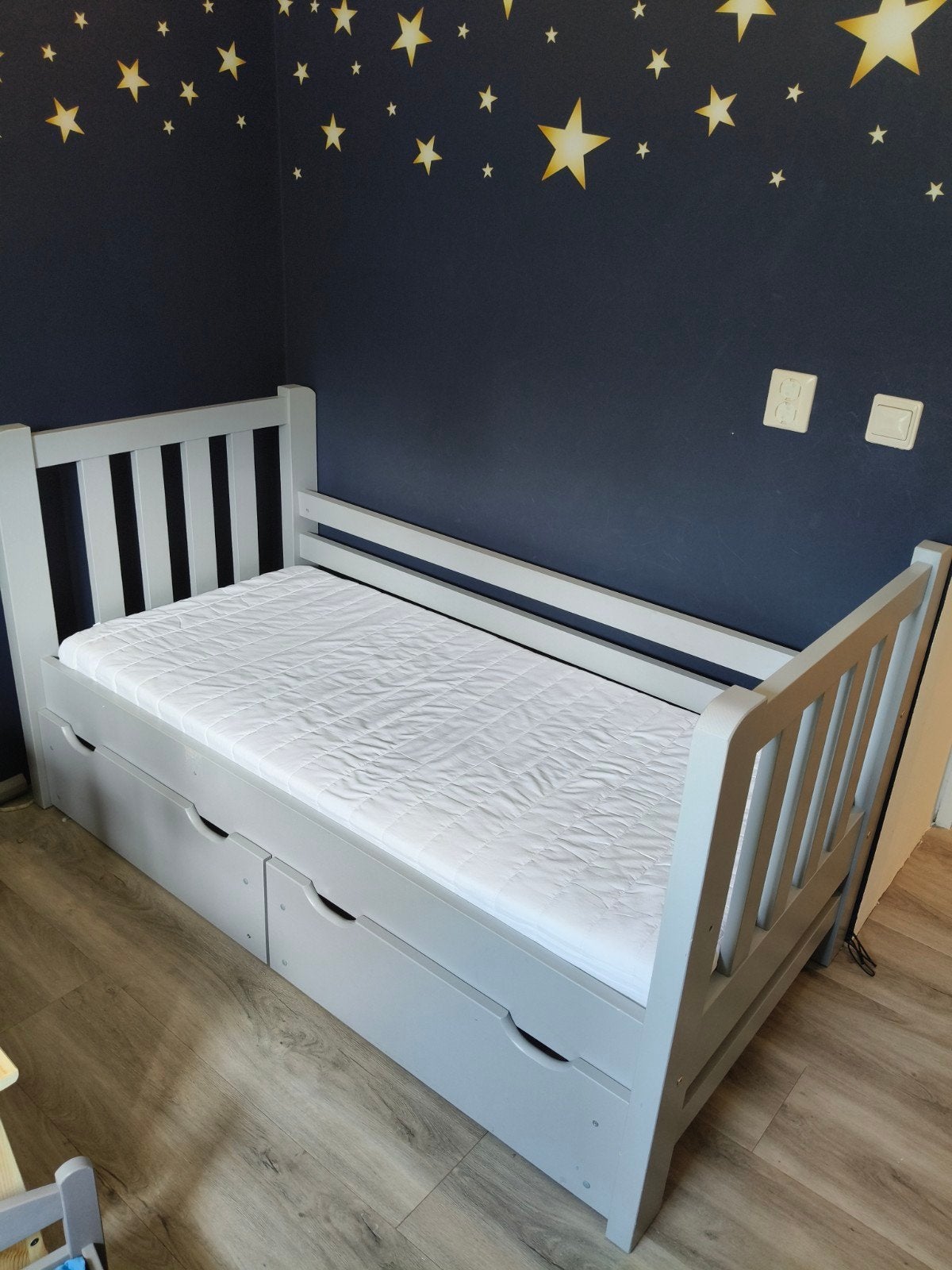 Rockwood juniorbed 70x150, Ophalen, 70 tot 85 cm, 140 tot 160 cm, Zo goed als nieuw