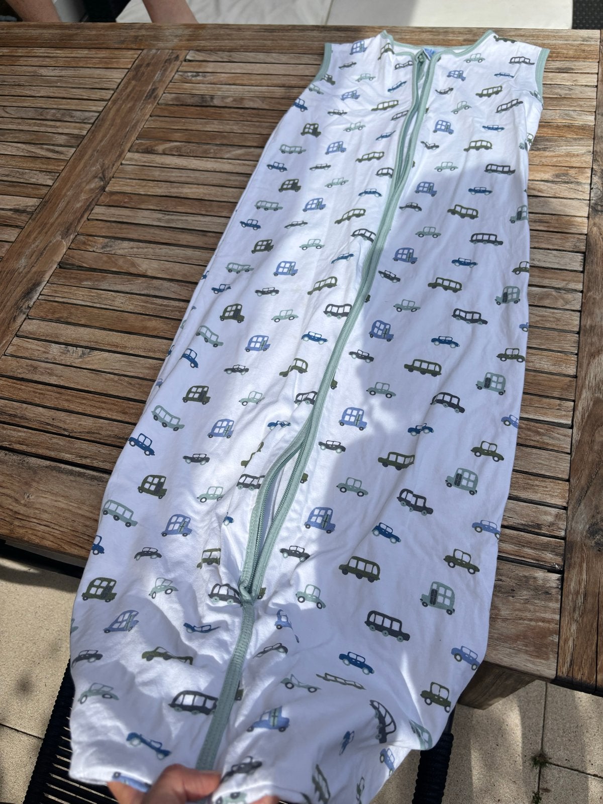 100% Katoenen Slaapzak 1 TOG - 110 cm, Gebruikt, Ademend, Slaapzak, Wit