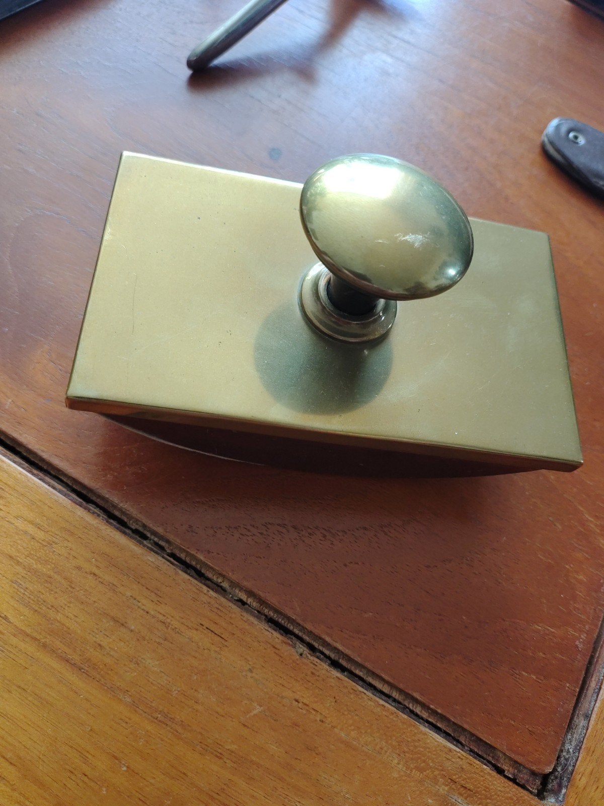 Antieke Messing Inktvlekker / Blotter, Ophalen of Verzenden