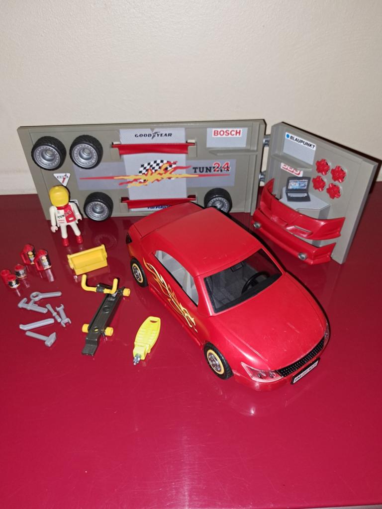 Playmobil sportwagen, Ophalen of Verzenden, Zo goed als nieuw