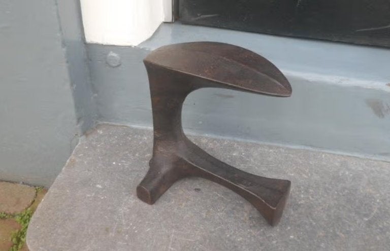 Vintage gietijzeren schoenleest leest voor schoenmaker 19 cm, Antiek en Kunst, Ophalen of Verzenden