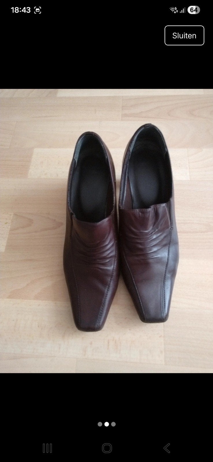 Dames schoenen, Bruin, Lage of Enkellaarzen, Ophalen of Verzenden, Zo goed als nieuw