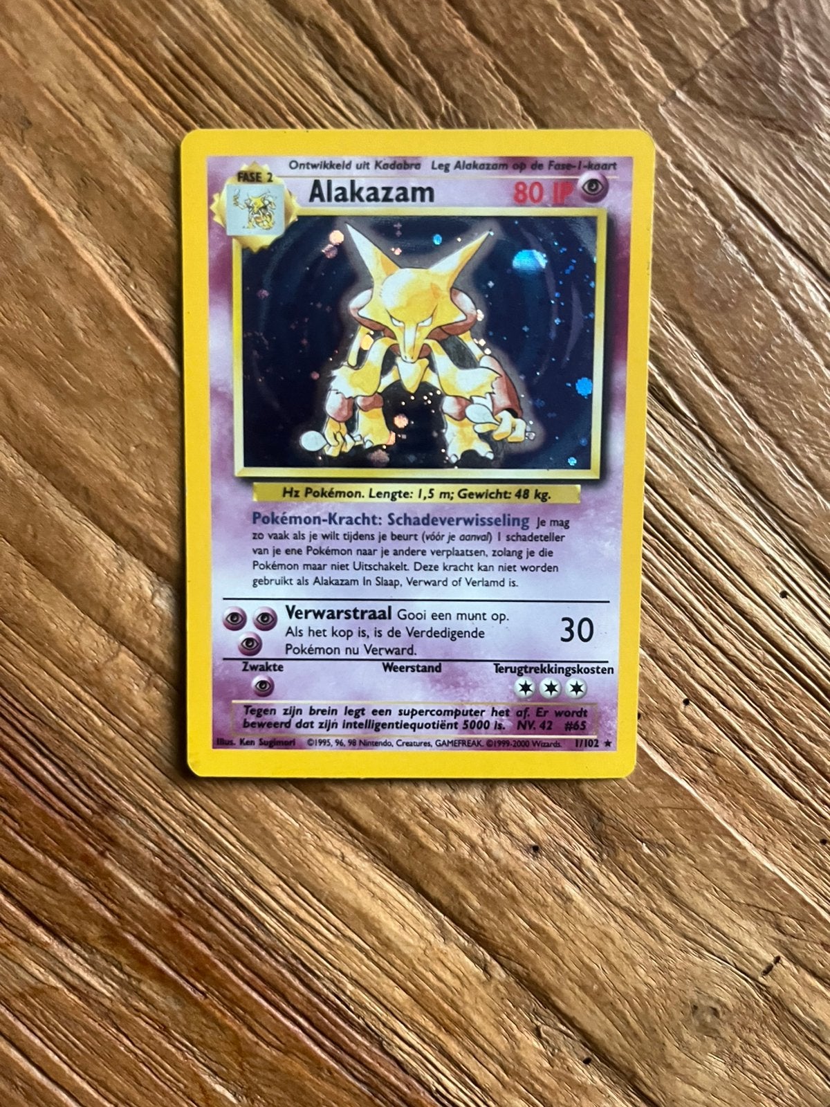 Alakazam base NL, Ophalen of Verzenden, Zo goed als nieuw