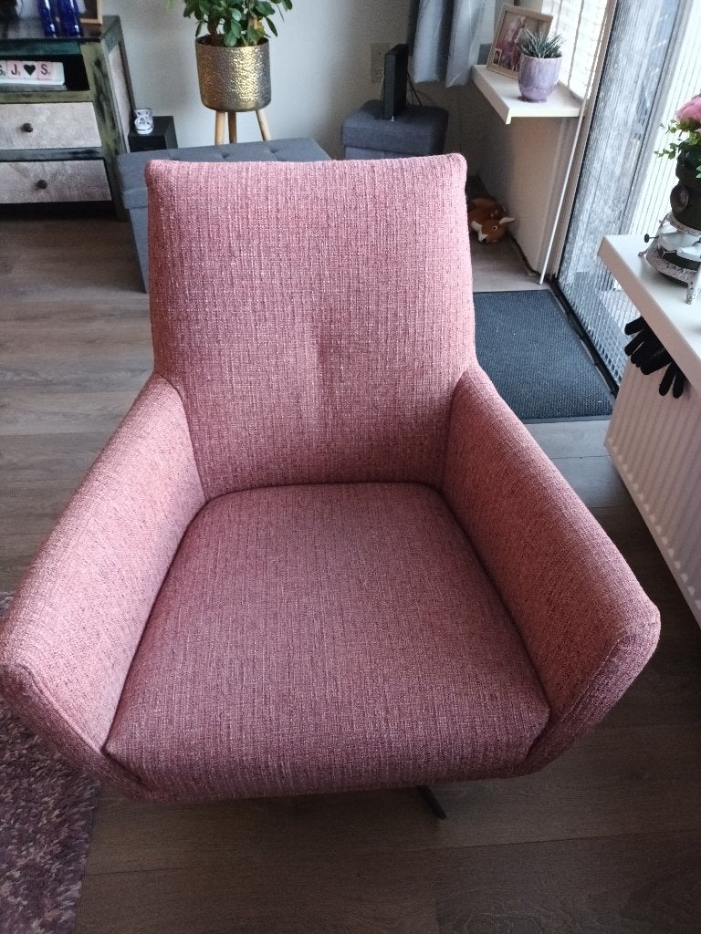 FAUTEUIL stoel met draaipoot, Huis en Inrichting, Fauteuils, Ophalen, Gebruikt, 75 tot 100 cm, 50 tot 75 cm