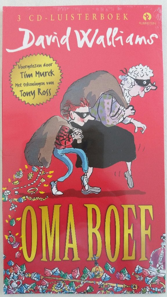 David Walliams - Oma Boef - 3 CD Luisterboek - NIEUW