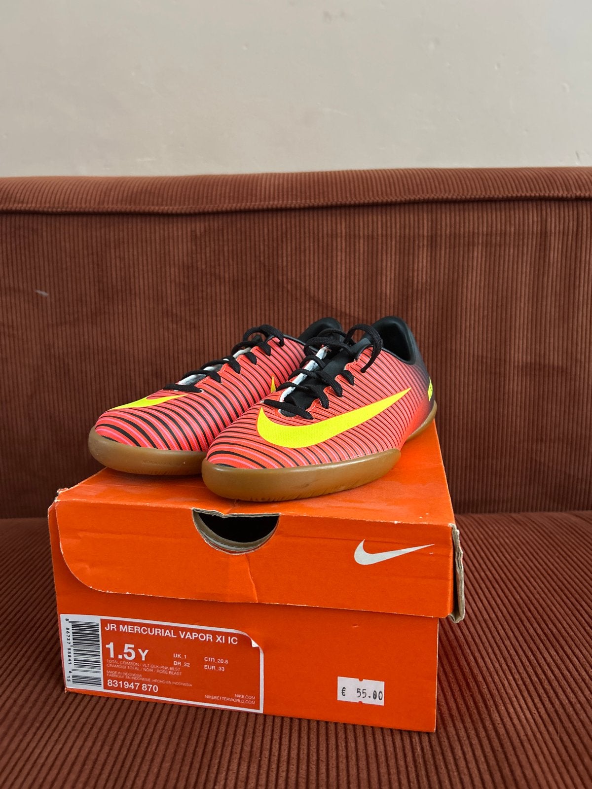 Nike Mercurial Vapor XI IC zaalvoetbalschoenen maat 33, Ophalen of Verzenden, Nieuw, Schoenen