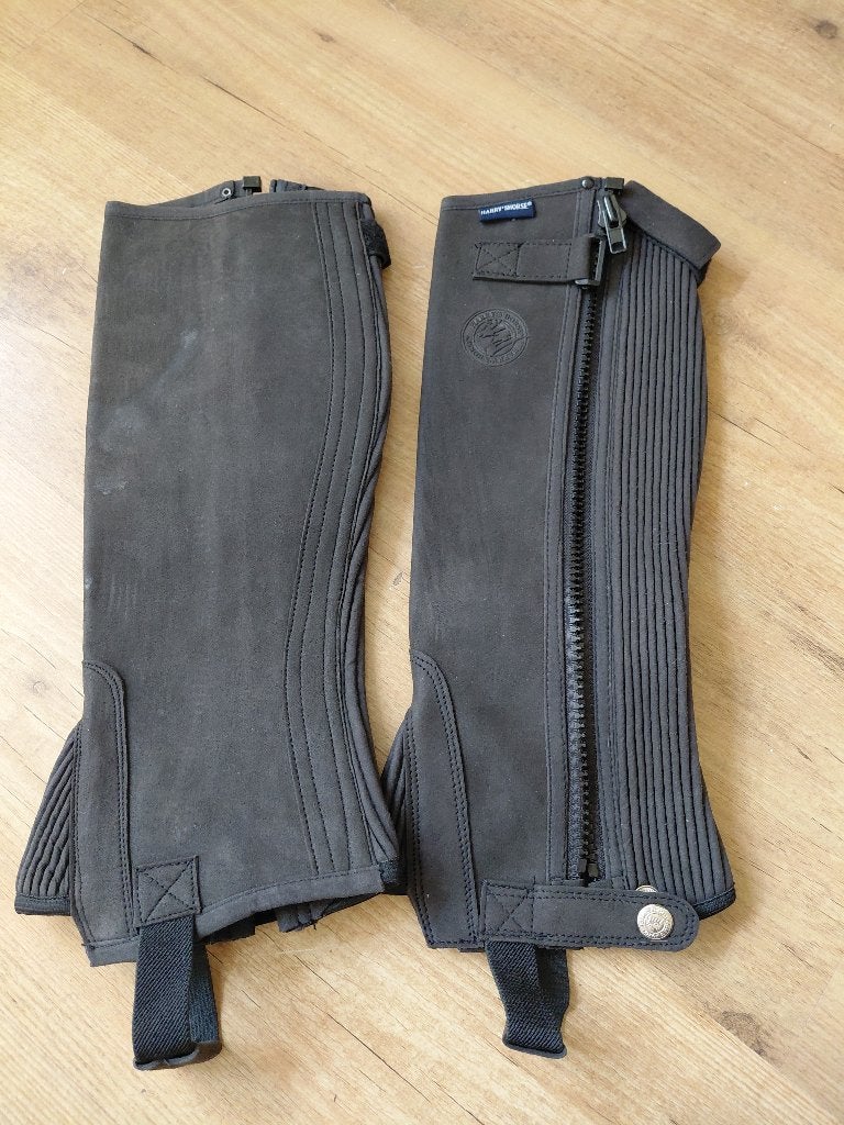 Chaps Harry Horse mt M zo goed als nieuw, Dieren en Toebehoren, Met stretch, Ophalen of Verzenden, Zo goed als nieuw, Zwart