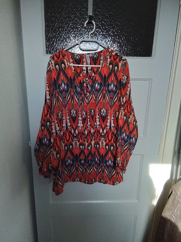 Paprika Blouse mt. 52, Kleding | Dames, Blauw, Blouse of Tuniek, Ophalen of Verzenden, Zo goed als nieuw