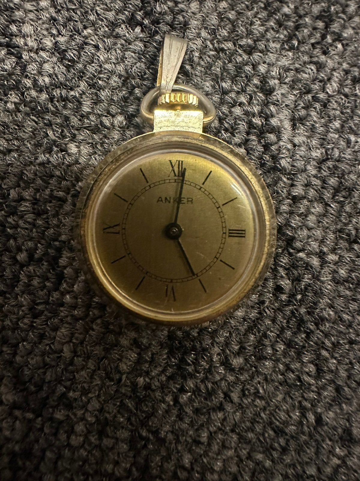 Horloge zakhorloge mechanisch Anker, Ophalen of Verzenden, Staal, Zakhorloge, Overige merken