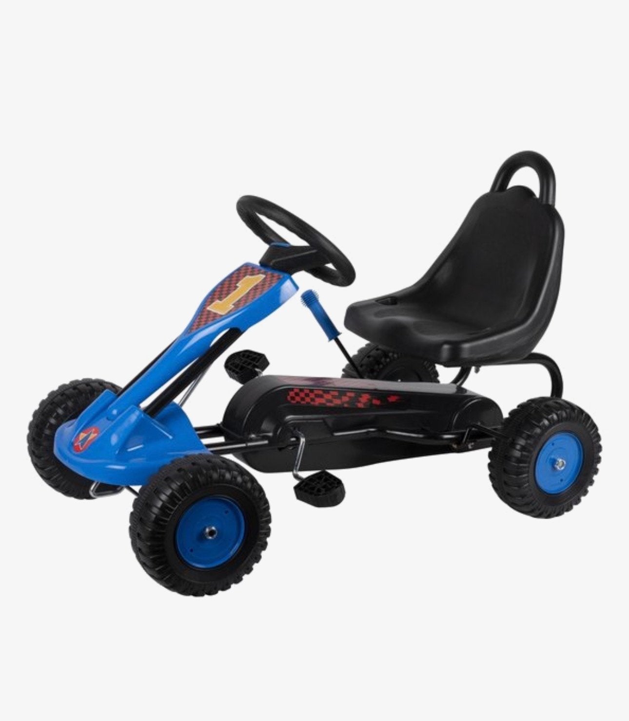 Go-Kart Trapauto Blauw/Zwart - Urenlang Buiten Speelplezier, Kinderen en Baby's, Ophalen, Nieuw, Trapvoertuig