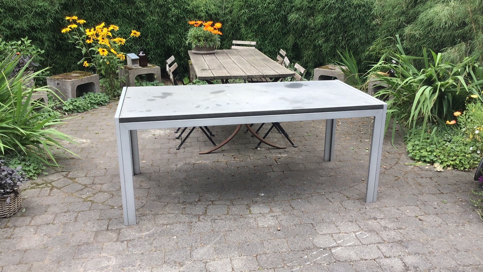 Tuintafel, Ophalen, Gebruikt, Rechthoekig, Overige materialen