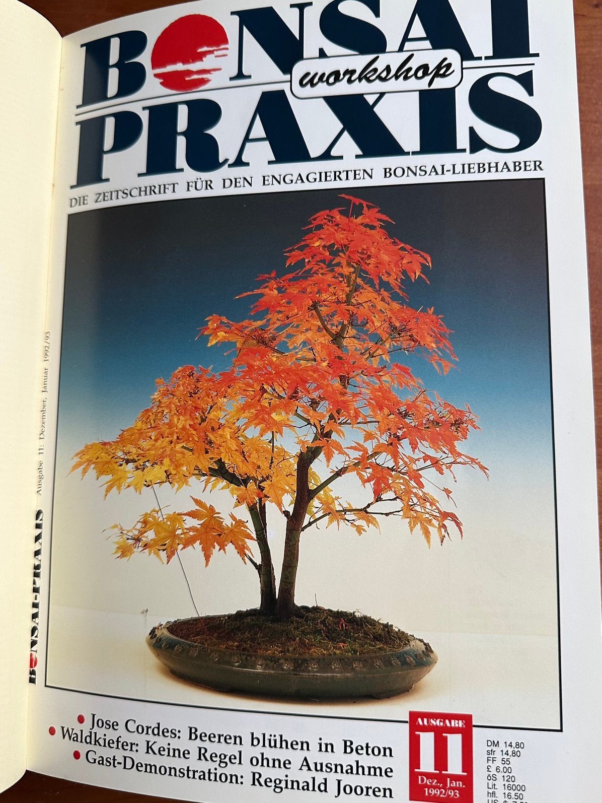 6 nummers Bonsai Praxis 1993 ingebonden, Ophalen of Verzenden, Gelezen, Wetenschap en Natuur