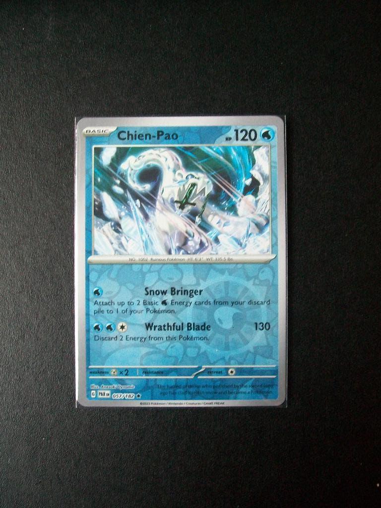 2169:  Nieuwe Pokemon holofoil CHIEN-PAO HP 120 (057/182), Verzenden, Nieuw, Losse kaart, Foil