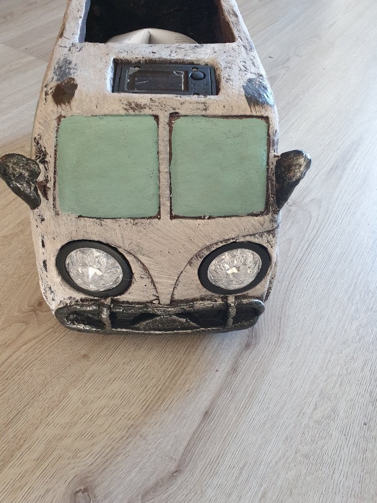 pot bloempot bloembak bloem bak solar verlichting t1 vw bus, Ophalen, Overige materialen, Minder dan 30 cm, Nieuw