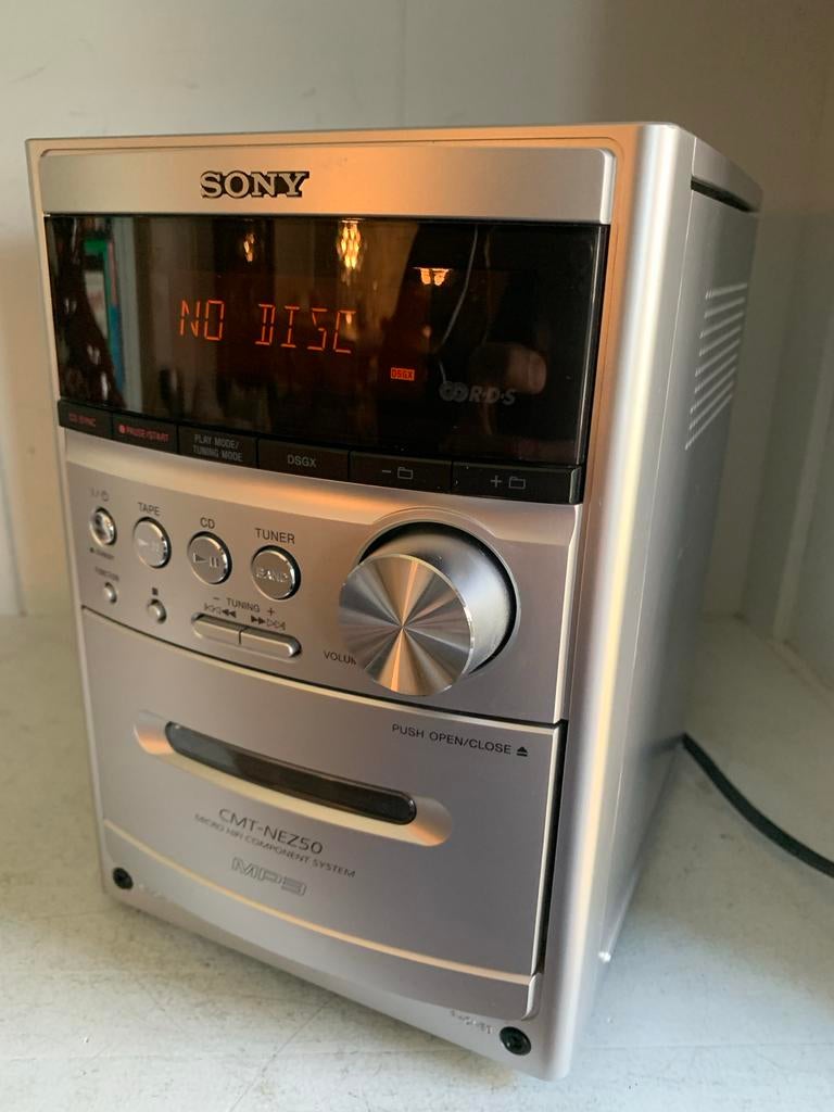 Sony CMT-NEZ50 Micro Hifi Component System met CD/Radio/Cass, Gebruikt, Cassettedeck, Ophalen of Verzenden, Microset