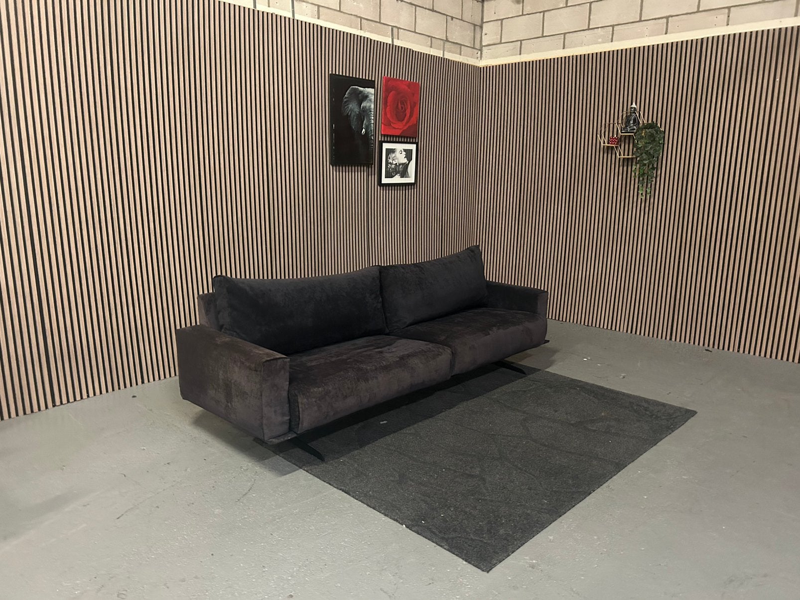 GRATIS LEVERING Passe Partout Bank Blauw 265X93 GEREINIGD, 250 tot 300 cm, PASSE PARTOUT, Hoekbank, Ophalen of Verzenden