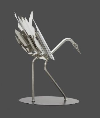 KRAANVOGEL / RVS / AANBIEDING / modern / abstract, Ophalen, Dierenbeeld, Nieuw, Peize