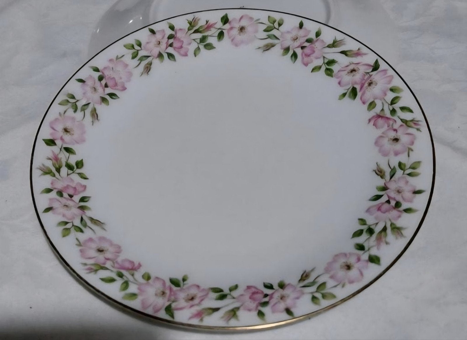 Tirschenreuth Bavaria roze roosjes set dessertbordjes, Antiek en Kunst, Antiek | Servies los, Ophalen of Verzenden