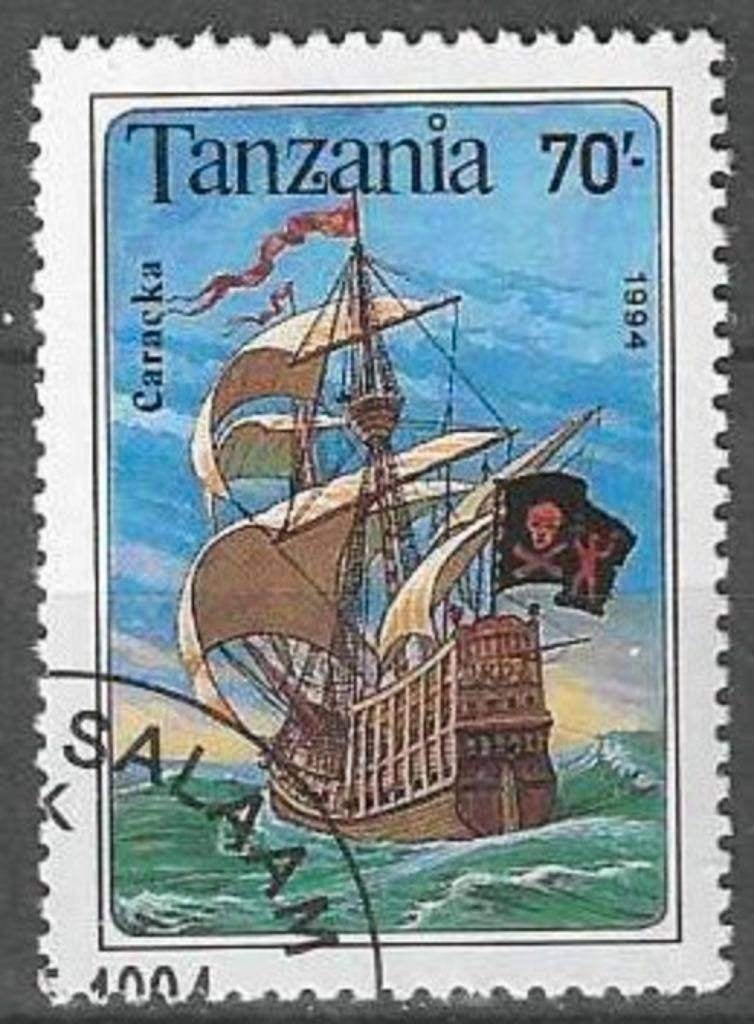 Tanzania 1994 - Yvert 1501 - Zeilboten - 70 s. (ST), Verzenden, Tanzania, Gestempeld