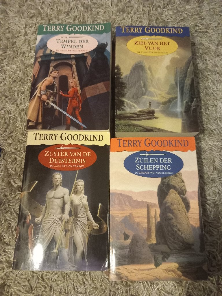 Boeken fantasy 4 delen Terry Goodkind, Ophalen of Verzenden, Gelezen, Terry Goodkind