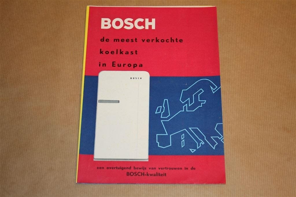 Zeldzame reclamefolder - Bosch koelkasten - 1961 !!, Boeken, Catalogussen en Folders, Ophalen of Verzenden, Zo goed als nieuw
