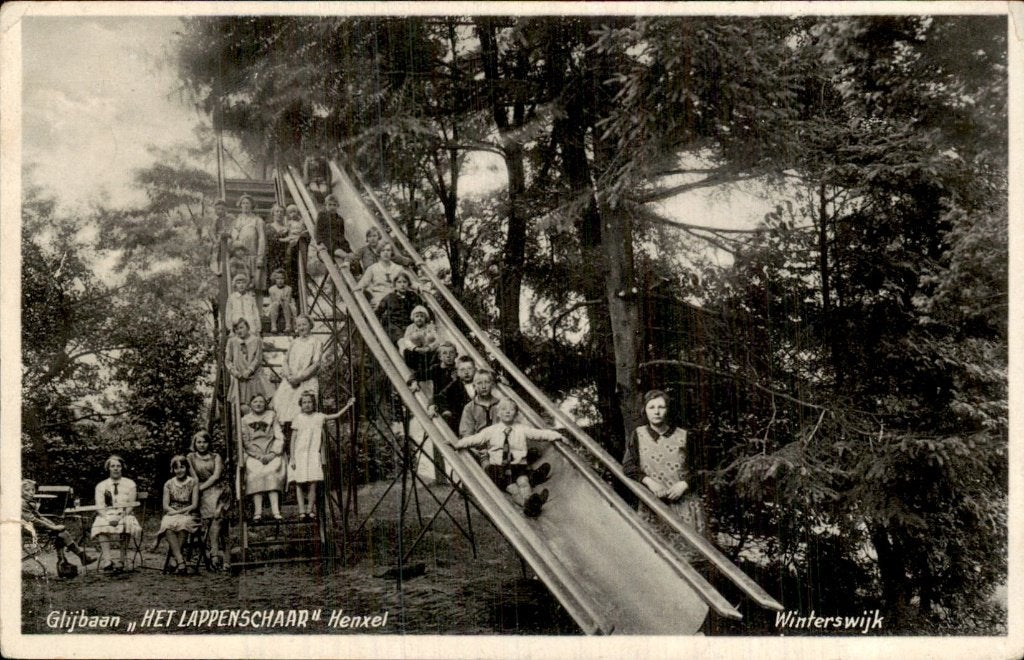 Winterswijk - Glijbaan - Het Lappenschaar Henxel, Ophalen of Verzenden, 1940 tot 1960, Gelopen, Gelderland