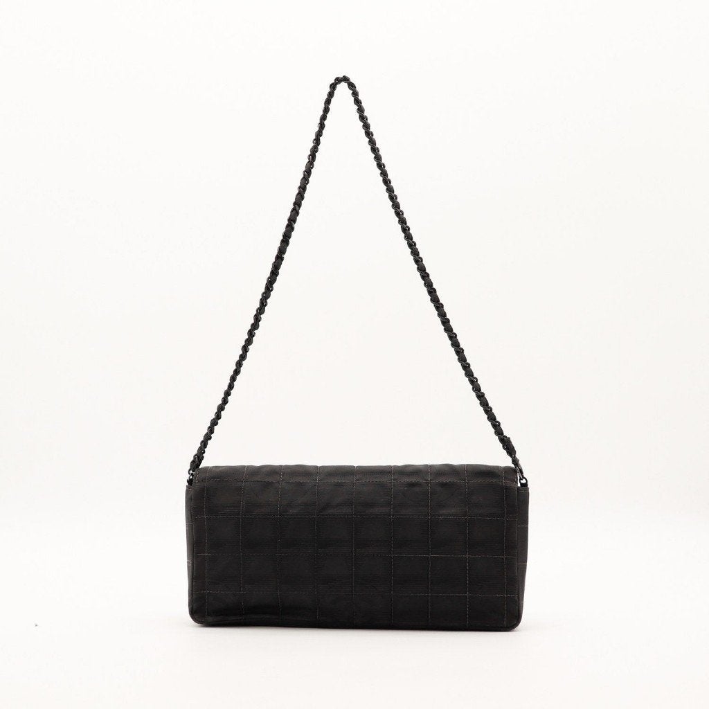 Chanel East West Chocolate Bar handtas, Verzenden, Gebruikt, Zwart, Handtas