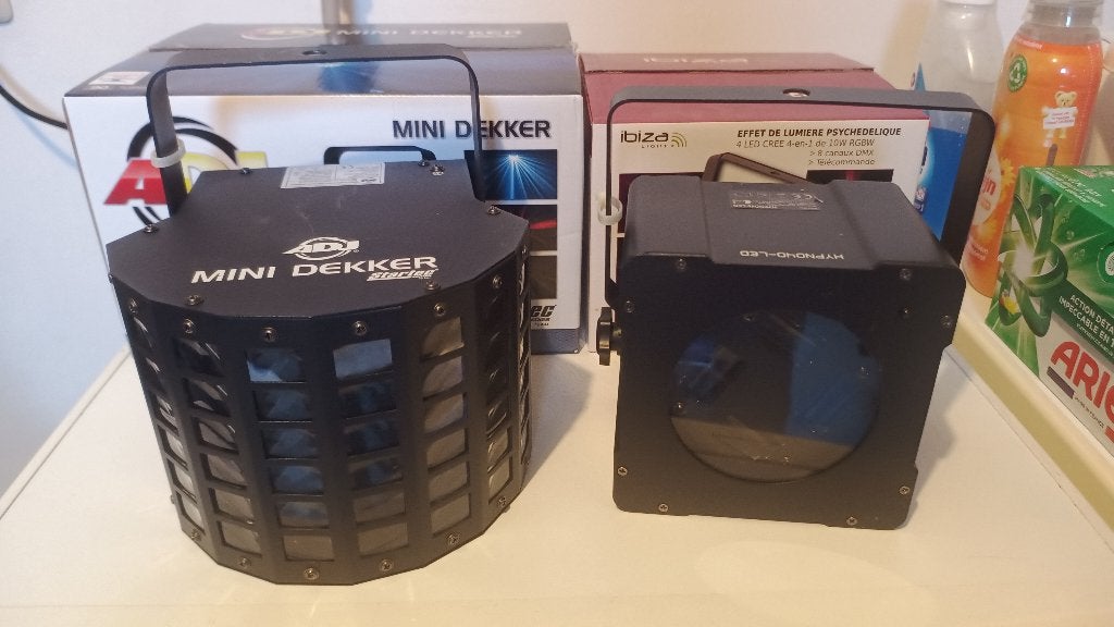 1 x ADJ Mini Dekker en 1 x Ibiza Hypno 40, Ophalen of Verzenden, Zo goed als nieuw, Licht, Geluidgestuurd
